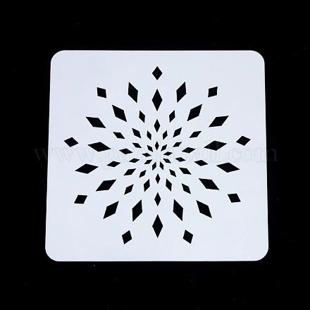 Цветочный узор экологически чистый ПЭТ пластиковый полый рисунок силуэт трафарет DRAW-PW0008-04H-1