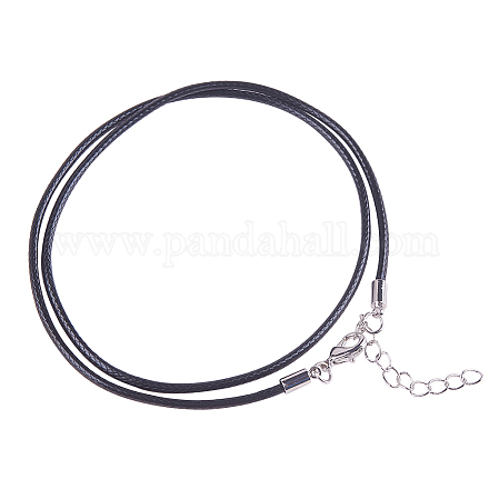 Кожаный шнур ожерелье материалы MAK-PH0002-2.0mm-01-1