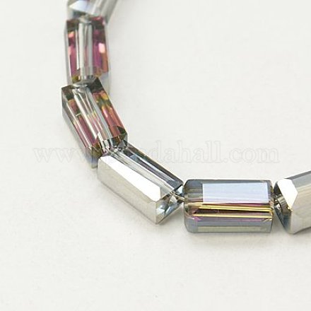 Electroplate Glass Beads EGLA-J023-8x4mm-03-1