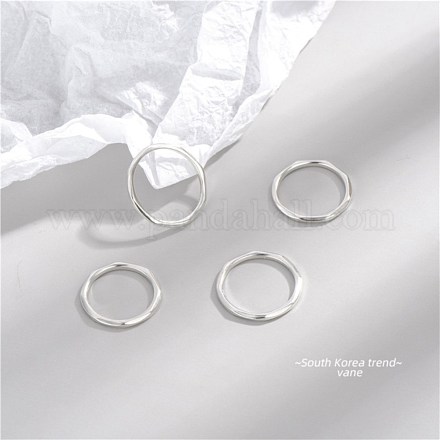 925スター指輪シルバー指輪  銀  usサイズ6 3/4(17.1mm) RJEW-BB48440-B-1