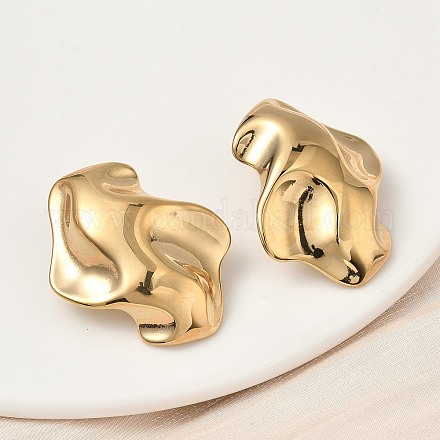 Серьги-гвоздики из нержавеющей стали 304 EJEW-K268-73G-1