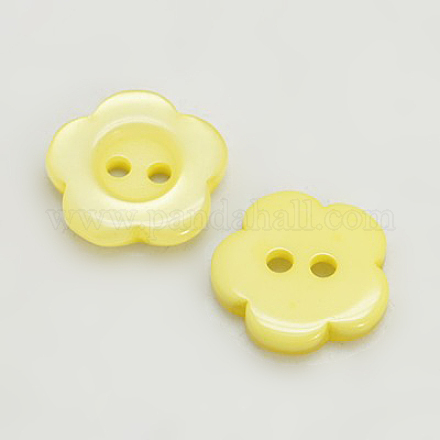 Resin Buttons RESI-D031-11mm-07-1