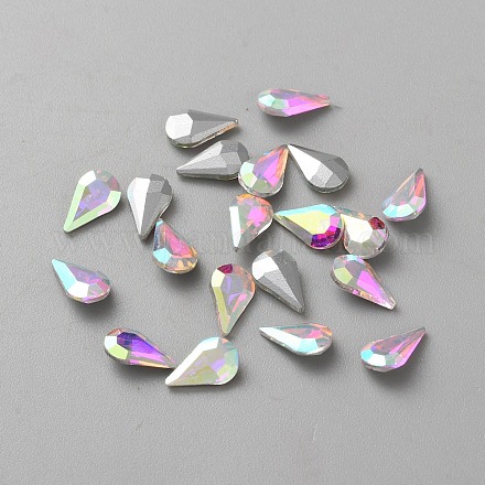 Стеклянные стразы кабошоны GLAA-WH0042-30D-1