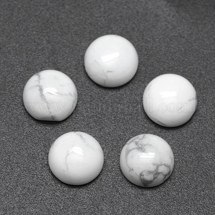 Cabochons howlite synthétiques G-E492-H-12-1
