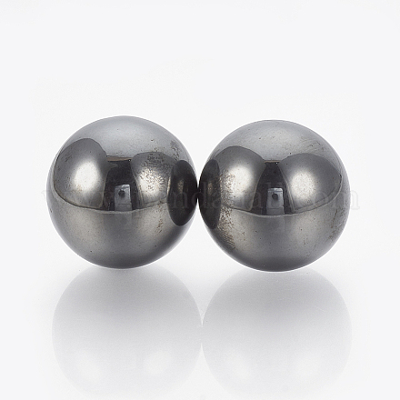 Perles en hématite synthétique magnétique G-T095-45mm-1
