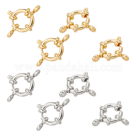 8 шт. 2-х цветные пружинные застежки из нержавеющей стали 304 STAS-UN0022-18-1