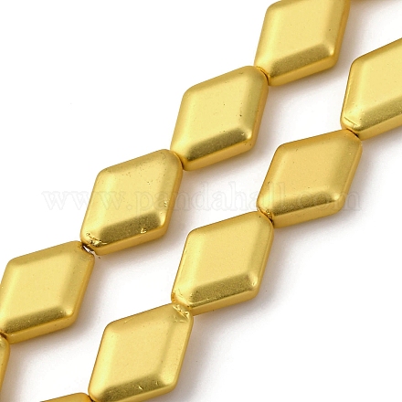 Стеклянные бусины с гальваническим покрытием  EGLA-H109-11H-1