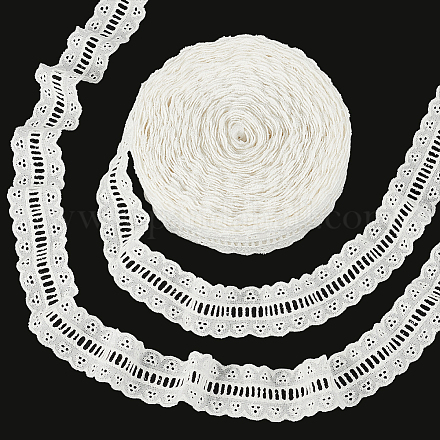 Хлопковая кружевная лента с цветком DIY-WH0568-87-1