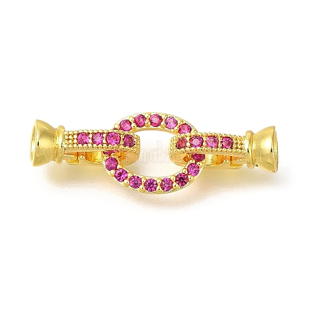 Покрытие стойки овальная латунь микропаве кубический цирконий складные застежки KK-F883-21G-1