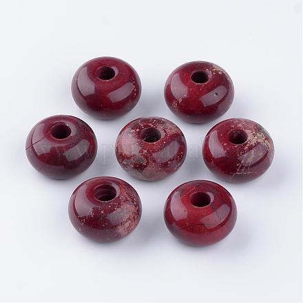 Perline di diaspro rosso naturale G-R396-02-1