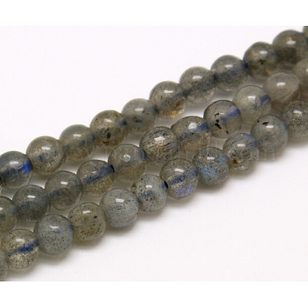 Aa grade pierre naturelle perles rondes de labradorite brins G-E251-33-4mm-1
