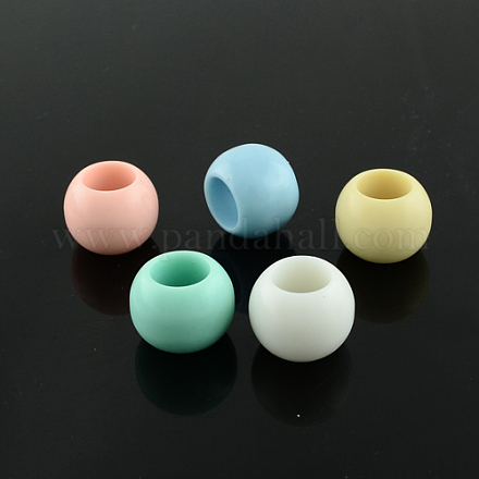 Opaque Acrylic Beads SACR-Q087B-M-1