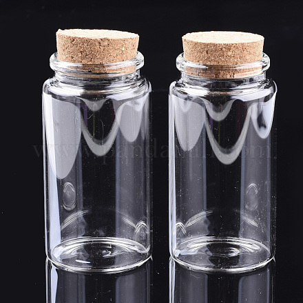 Bouteilles de verre bocal en verre perlent conteneurs AJEW-S074-03C-1