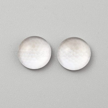 Стеклянные кабошоны на тему спортивного мяча GLAA-WH0042-51C-1