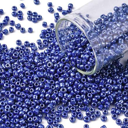 DIY Craft Beads 12/0 undurchsichtige Farben glänzten runde Glasperlen X-SEED-A012-2mm-128-1