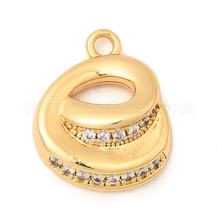 Латунные микро проложить кубического циркония подвески KK-C117-12G-E-1