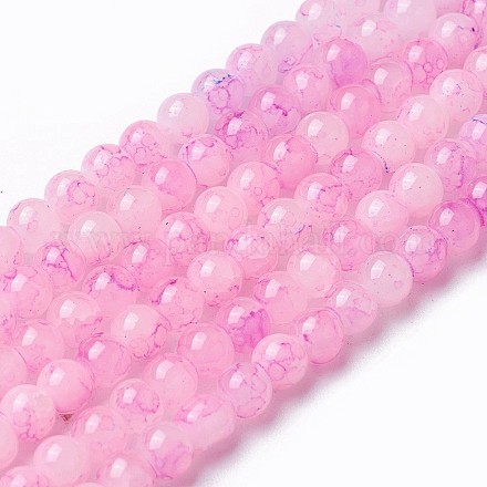 Rociar perlas de vidrio pintado hebras GLAA-A038-A-78-1