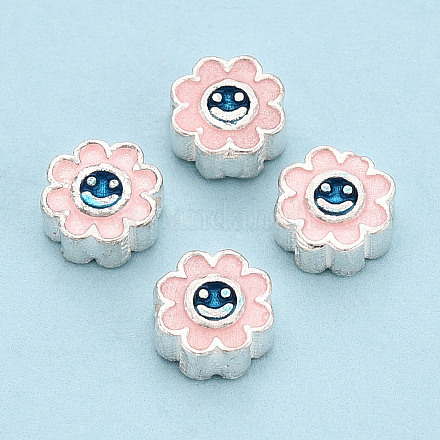 925 бусина из стерлингового серебра с эмалью STER-T008-36C-1