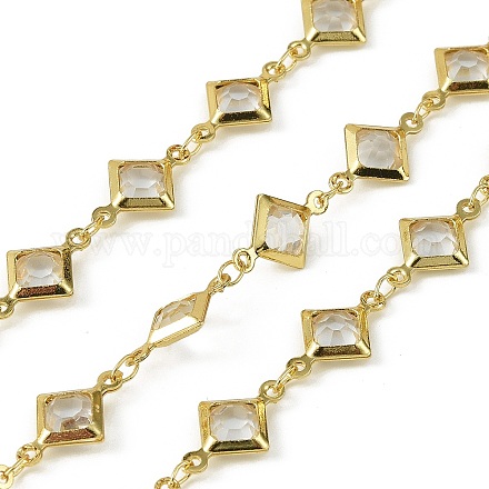 Латунные стеклянные ромбовидные цепи CHC-R001-05G-04-1