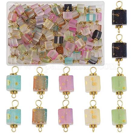 100 шт. блестящие подвески-кубики из матового стекла PALLOY-FS00042-02-1