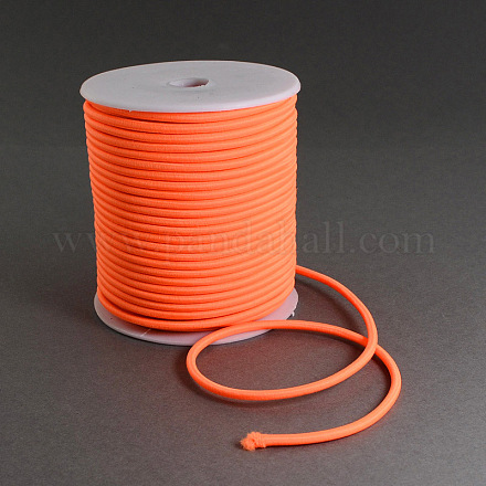 中空ラウンドナイロン糸  内部PPCチューブを用い  ダークオレンジ  5mm  穴：2mm  約12.02ヤード（11m）/ロール NWIR-R004-5mm-02-1