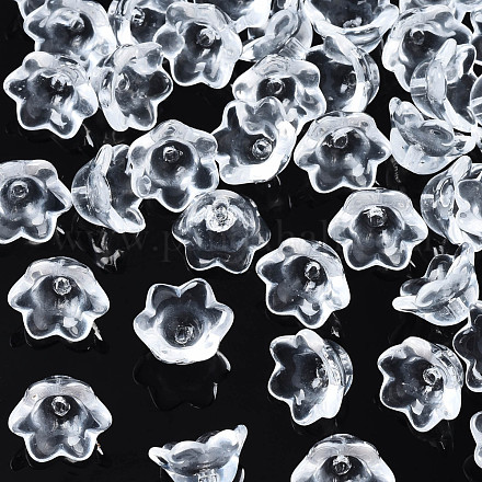 Perles en verre transparentes GLAA-Q089-002C-001-1