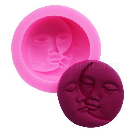 Sonne und Mond Gesicht Silikonformen DIY-L045-002-1