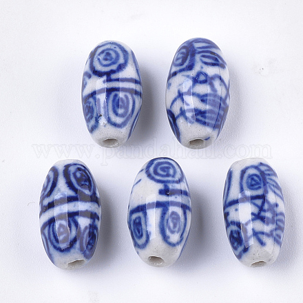 Abalorios de porcelana hechas a mano PORC-S498-62-1