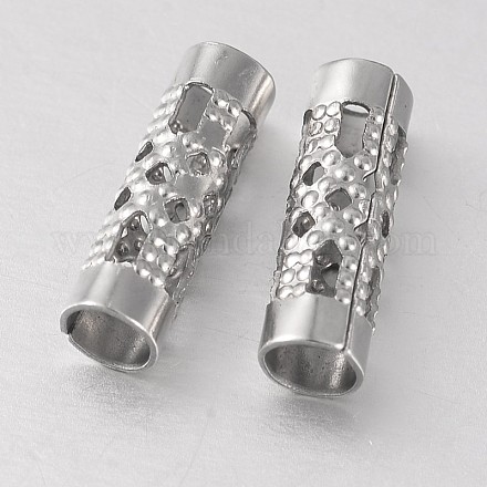 Column 316 Surgical Stainless Steel Hollow Tube Beads STAS-M255-01-1