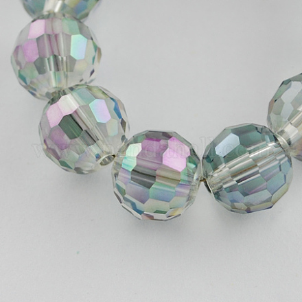 Chapelets de perles en verre électroplaqué X-EGLA-R041-10mm-03-1