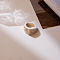 1Pc Acrylic Finger Rings, White, Inner Diameter: 17mm