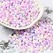 6/0 Glass Seed Beads, Opaque Colours Luster, Teardrop, Mixed Color, 4.5~5x4x3~3.5mm, Hole: 0.9mm, about 5625Pcs/Pound