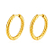 Stylish Stainless Steel Hoop Earrings, Golden