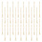 30Pcs Brass Curb Chains Extender, End Chains with Heart Chain Tabs, Real 18K Gold Plated, 55x3mm