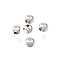 Brass Beads, Cube, Lead Free & Cadmium Free, Rack Plating, Lasting Plated, Platinum, 2.5x2.5x2.5mm, Hole: 0.9mm