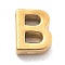 Ion Plating(IP) 304 Stainless Steel Charms, Letter Charm, Real 18K Gold Plated, Letter B, 9.5x7.5x3mm, Hole: 1.6mm