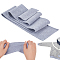 Polyester Ribbing Fabric for Cuffs, Waistbands Neckline Collar Trim, Knitted Hem, Quilting Cloth, Gray, 800~850x70~75x1.5mm