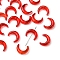 20Pcs Gradient Color Handmade Lampwork Beads, Moon, Red, 16.5x13x5.5mm, Hole: 1mm, 20pcs/set