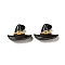 Halloween Theme Resin Decoden Cabochons, Black, Hat, 11x18x5.5mm