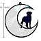 Pet Theme Pendant Decorations, Acrylic Suncatchers, Wall Hanging Decorations, Dog, 127mm