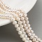 Natural Cultured Freshwater Pearl Beads Strands, Potato, Moccasin, 4~5mm, Hole: 0.6mm, about 43~44pcs/strand, 7.09 inch(18cm)