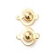 Brass Connector Charms, Planet Links, Cadmium Free & Lead Free, Real 24K Gold Plated, 11x9x5mm, Hole: 1.2mm