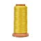 Polyester Threads, for Jewelry Making, Gold, 0.2mm, about 1093.61 yards(1000m)/roll