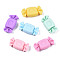 Opaque Resin Decoden Cabochons, Play Food, Imitation Food, Candy, Mixed Color, 28~29.5x13~14x7~8mm
