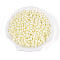 Opaque Colours Luster Glass Seed Beads, Round Hole, Oval, Light Yellow, 6.5~7x4~4.5mm, Hole: 0.9~1mm, about 2645pcs/pound