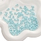 20Pcs Acrylic Tube Bails, Light Sky Blue, 9x4mm, Hole: 2mm