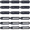 70Pcs Anti-Lost Silicone Pendant, for Electronic Stylus & Lighter Making, Black, 26x6.5x9mm, Hole: 3mm, Inner Diameter: 19mm