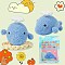 DIY Whale Doll Knitting Kits for Beginners, Including Crochet Hook & Needle & Yarn, Stuffing, Instructions, Stitch Marker, Light Sky Blue, 10x8cm