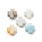 Natural Flower Amazonite Beads, Cross, 8x8x3mm, Hole: 1.2mm