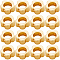 30Pcs Brass Bead Frame, Flower, Real 18K Gold Plated, 8x8x3mm, Hole: 1.2mm